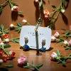 18k real gold electroplated freshwater pearl copper alloy stud earrings, a fresh and fashionable women's accessory Specification image